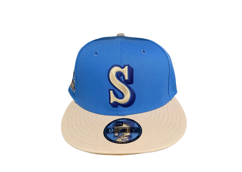 Seattle Mariners 30th Anniversary Patch Blue Grey Beige Snapback