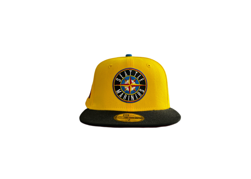 Seattle Mariners 35th Anniversary Patch Yellow Black Red Fitted