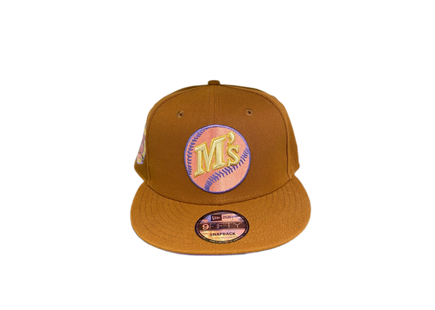 Seattle Mariners 35th Anniversary Patch Brown Purple Fitted